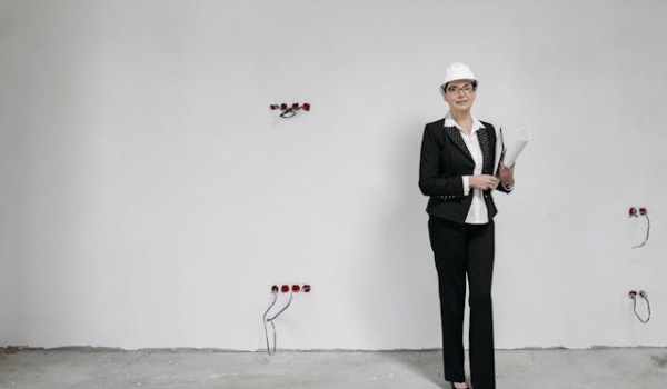 Woman in suit